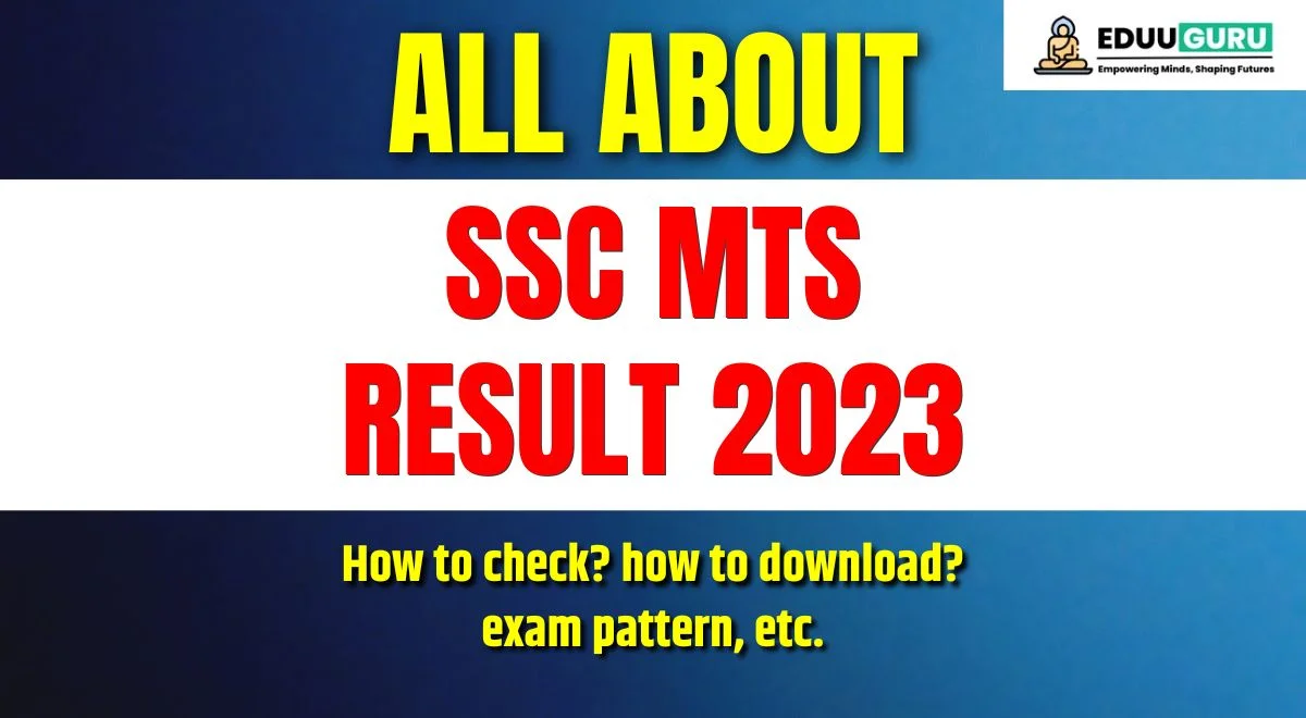 SSC MTS Result 2023 OUT Direct Link Cut Off Marks Merit List PDF Download